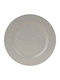 JK Home Decoration Christmas Platter Plastic Silver D33cm.