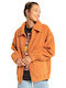 My Cozy Women's Cardigan with Zipper Orange