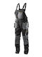 Topmaster 557 Work Coveralls Dungarees & Reflective Tapes Cotton Black
