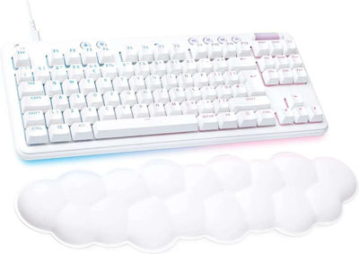 Logitech G713 Gaming Mechanical Keyboard Tenkeyless with GX Tactile switches and RGB lighting (English US) White Mist