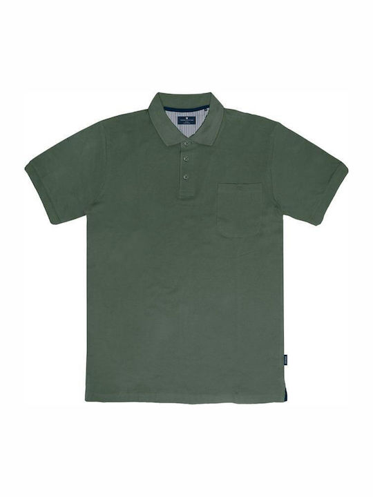 Double SVA Men's Short Sleeve Blouse Polo Green