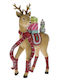 Iliadis Christmas Plastic Figure Deer Brown Height 26cm