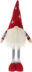 Iliadis Christmas Fabric Illuminated Dwarf Figure Red Battery 65x28x28cm