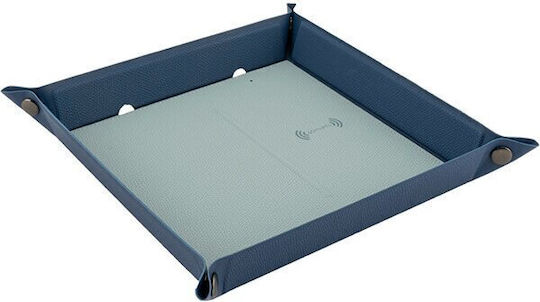 4Smarts Ασύρματος Φορτιστής (Qi Pad) 15W Blue / Light Blue (Pocket Tray Organizer 15W)