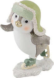 Zen Collection Weihnachtsfigur Plastik Pinguin Weiß 10cm