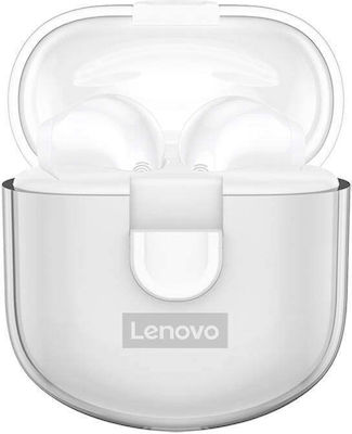 Lenovo LP12 Earbud Bluetooth Handsfree Ακουστικά με Θήκη Φόρτισης Λευκά