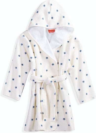 Nef-Nef Homeware Baby Bademantel Kapuzen Just Magic Ecru