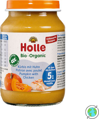 Holle Baby Food Jar Κοτόπουλο με Κολοκύθα Gluten-Free for 5m+ 190gr