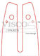Visco Parts 12 SW-50SR Lame pentru drujbe 30cm pentru lanț cu Pas 3/8"LP, Grosimea dintelui .050"-1.3mm & Numărul de dini 44E