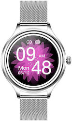 Kumi K3 Stainless Steel 39mm Smartwatch με Παλμ...
