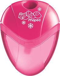 Maped Igloo Πλαστική Ξύστρα Ροζ Βαρελάκι