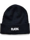 Effo Raw Beanie Căciulă Pentru Bărbați Albastru Mazarine