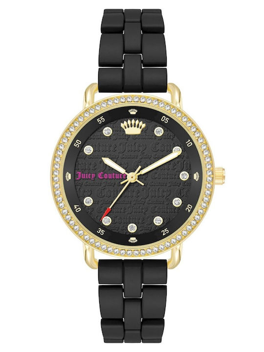 Juicy Couture Γυναικείο Ρολόι 36mm Μπαταρίας με Μαύρο Μεταλλικό Μπρασελέ