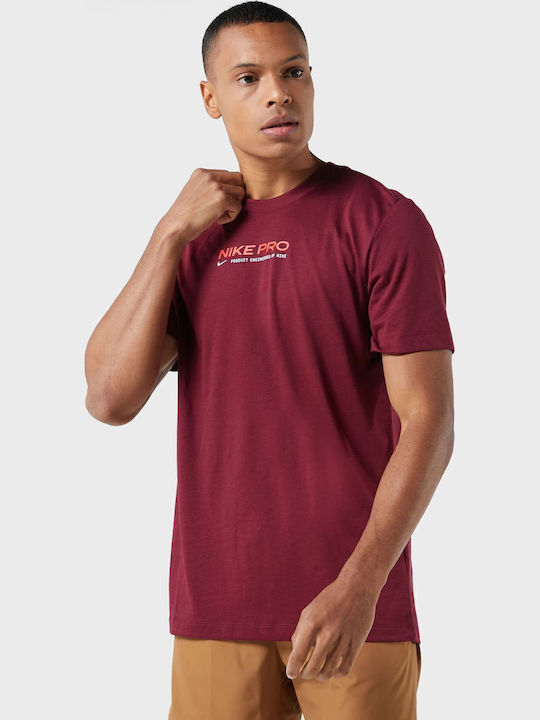 Nike Dri-Fit Athletic T-shirt Burgundy DM5677-638