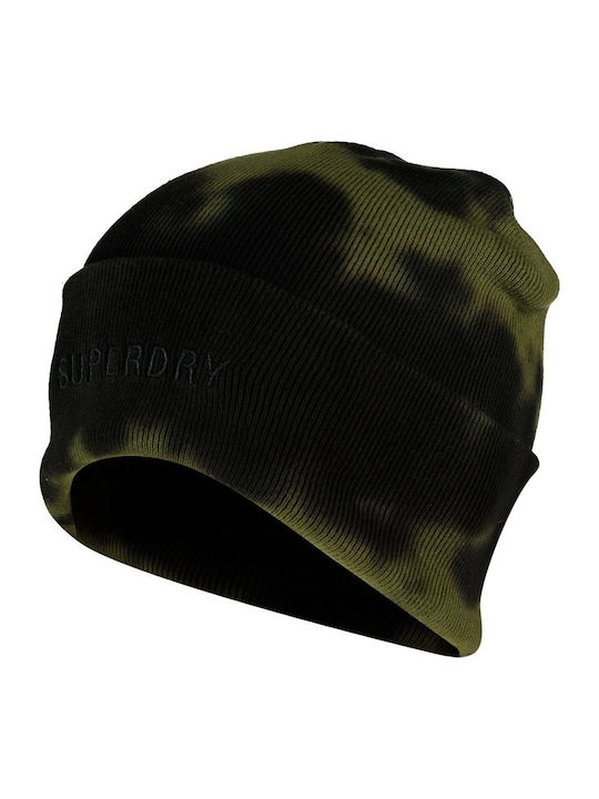 D2 Vintage Dyed Beanie Γυναικείος Σκούφος Πλεκτός σε Χακί χρώμα