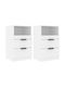 Wooden Bedside Tables 2pcs White 40x36x65cm