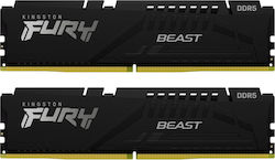 Kingston Fury Beast 32GB DDR5 RAM cu Viteză 5200 pentru Desktop