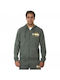 Men's Sweatshirt with Hood Balsam Green and York Yellow