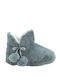 Adam's Shoes 903-22510 Closed-Back Women's Slippers with Fur In Gray Colour