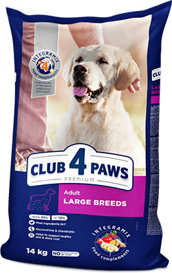 Club 4 Paws Adult Large Breed 14kg Trockenfutter für erwachsene Hunde großer Rassen mit Huhn