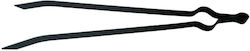 03751 Fireplace Tongs Black