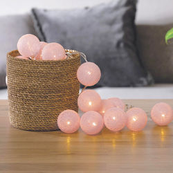 A-S Light Pink Γιρλάντα Φωτισμού LED 4.35m με 20 Μπάλες A-S Light Pink Γιρλάντα Φωτισμού LED 4.35m με 20 Μπάλες
