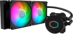 CoolerMaster Masterliquid ML240L V2 120mm Dual Fan CPU Water Cooler with ARGB Lighting for AM4/AM5/1200/115x Socket