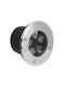 Universo Illuminazione Σποτ Δαπέδου LED 5W με Θερμό Λευκό Φως IP67 Ασημί