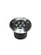 Universo Illuminazione Σποτ Δαπέδου LED 7W με Θερμό Λευκό Φως IP67 Ασημί