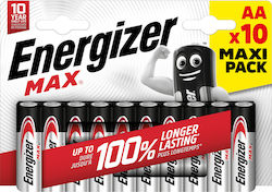 Energizer Max Алкални Батерии AA 1.5V 10бр 437772
