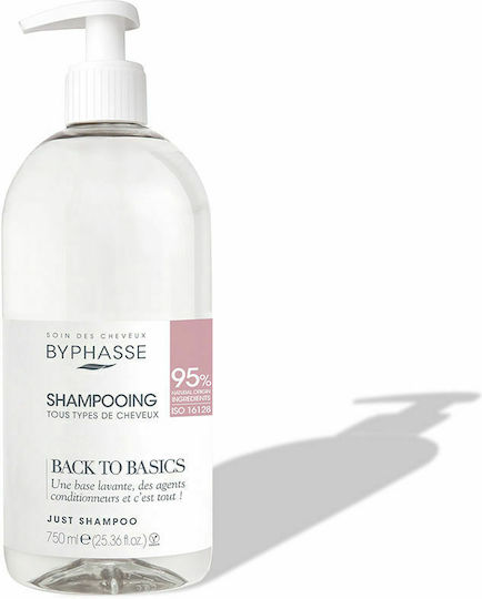 Byphasse Back to Basics Σαμπουάν για Όλους τους Τύπους Μαλλιών 750ml