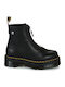 Jetta Sendal Leather Women's Ankle Boots with Medium Heel Black