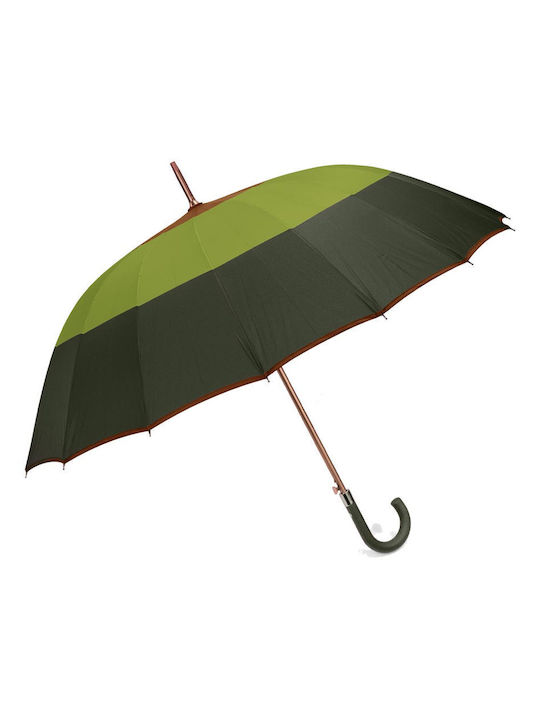 Benzi Automatic Umbrella with Walking Stick Green