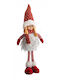 Zen Collection Christmas Fabric Elf Figure Red 50x16x10cm