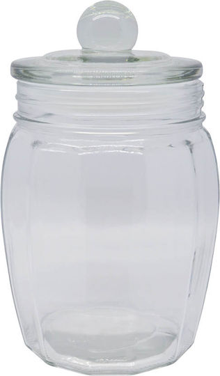 Ankor General Use Glass Jar with Lid Transparent 800ml
