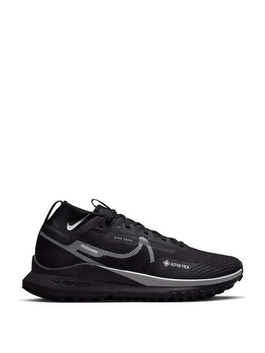 Nike React Pegasus Trail 4 Gore-Tex Ανδρικά Αθλητικά Παπούτσια Trail Running Αδιάβροχα με Μεμβράνη Gore-Tex Black / Wolf Grey / Reflective Silver