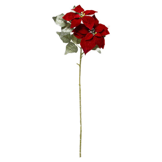 Weihnachtsdekoration Stoff Blume Länge 75cm.