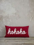 Nima Christmas Decorative Pillow Hohoho Rectangular Red 30x60pcs