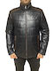 GR-DUBLIN MEN'S LEATHER JACKET BLUE