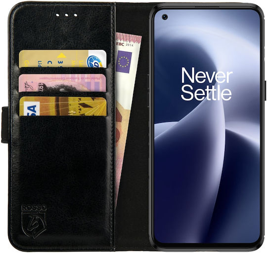 Rosso Element Wallet Δερματίνης Μαύρο (OnePlus Nord 2T)