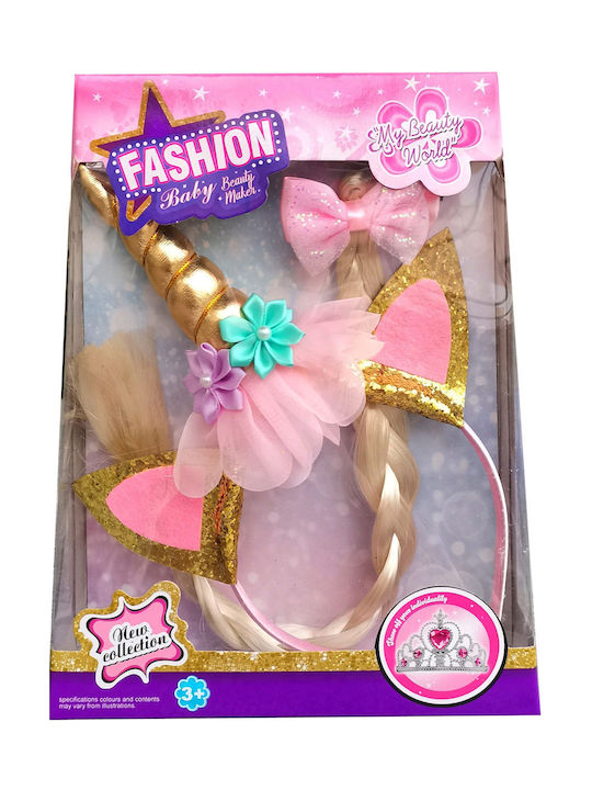 Gold Kids Headband with Unicorn