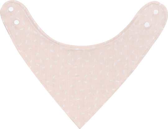 Kikka Boo Confetti Wasserdicht Bandana Stoff mit Taste Rosa