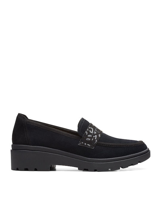 Clarks Calla Ease Дамски мокасини в Черен Цвят