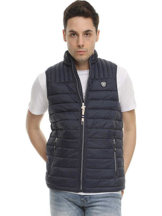 Double A Αμάνικο Μπουφάν Puffer Navy Μπλε