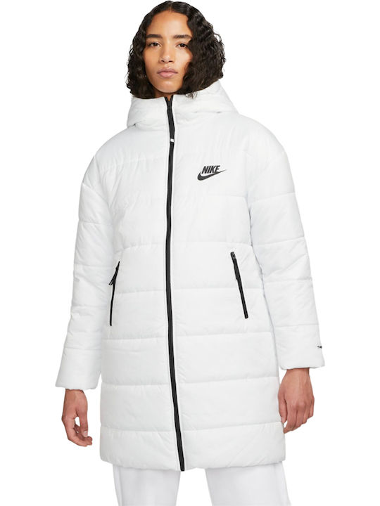 Nike Sportswear Kurz Damen Puffer Jacke für Winter Weiß DX1798-121