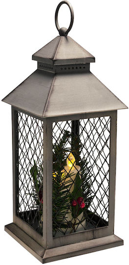 Christmas Gray Battery Lantern 31x13cm