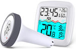 Life Lagoon Pool Wireless Digital Weather Station Wall Mounted White