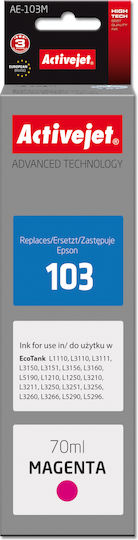Active Jet Inkjet Printer Compatible Ink Epson 103 C13T00S34A 70ml Magenta