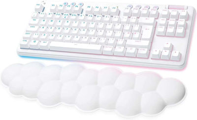 Logitech G715 Kabellos Gaming Mechanische Tastatur Tenkeyless mit GX Braun Schaltern und RGB-Beleuchtung Weiß