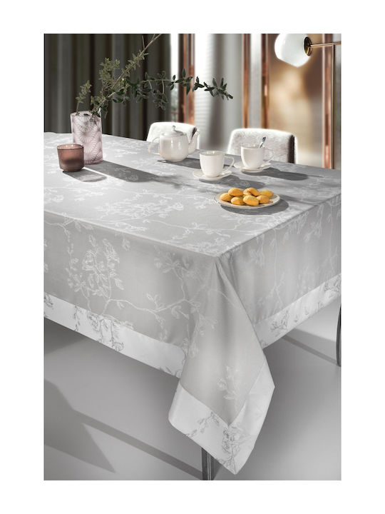 Guy Laroche Tischtuch Campus Silver 160x320cm